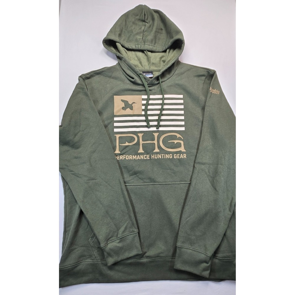 Columbia PHG Performance Hunting Gear Hoodie Mens XL Green New With Tags